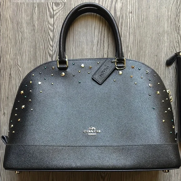 Coach Black Satchel handbag - Picture 2 of 11